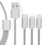 3 az 1-ben megtörhetetlen USB töltő és adatkábel