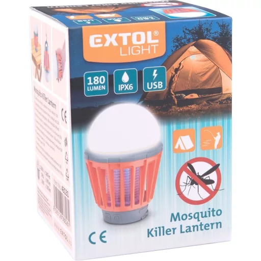 Extol Light LED kemping lámpa UV szúnyogfogóval