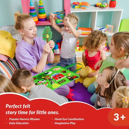 Tanyasi Állatok Filc Történetmesélő Készlet