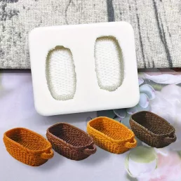   3D Szilikon Kosár Alakú Öntőforma Cukorkához, Csokoládéhoz