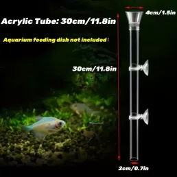 Akril Garnéla Etetőcső És Tál Akváriumba