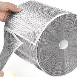   4 csomag nylon, ultravékony mikroszálas acélgyapjú szappanpárna, akvárium tisztító eszköz