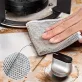   4 csomag nylon, ultravékony mikroszálas acélgyapjú szappanpárna, akvárium tisztító eszköz