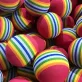   10db Szivárvány Csíkos Habgolyók Macskáknak & Kutyáknak