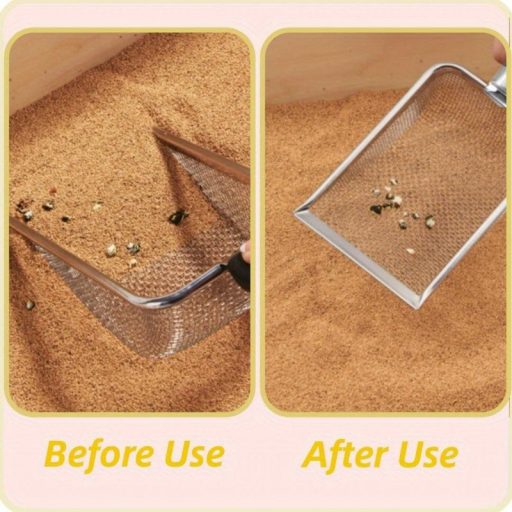 rozsdamentes acél macskaalom lapát