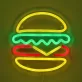Hamburger LED Neon dekoráció