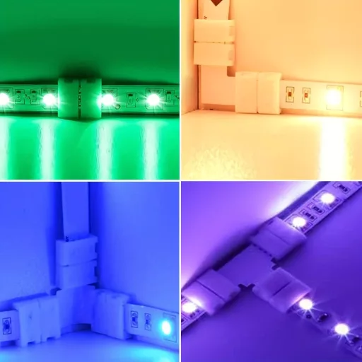 10db LED Fénycsík Csatlakozó