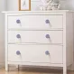   6db kék-fehér porcelán kerámia fiókgomb kihúzó fogantyúk