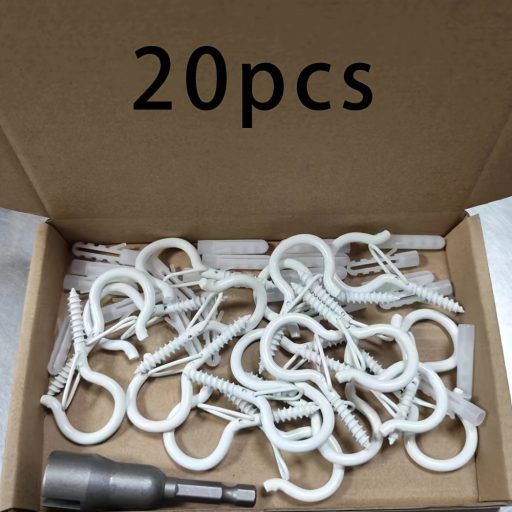 20db Kültéri Szélálló Csavaros Akasztó