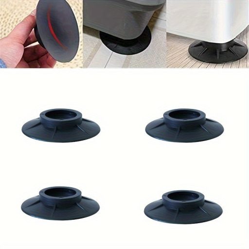 4db Anti-Vibrációs Mosógép Párna - Csúszásmentes, Zajcsökkentő Műanyag