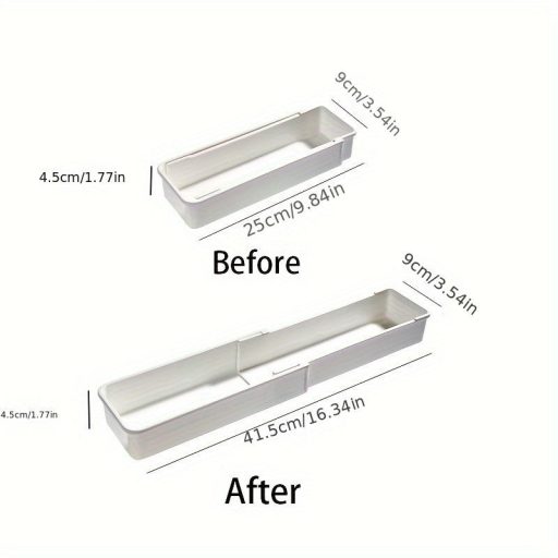 Bővíthető konyhai fiókszervező - Multifunkcionális, tartós polipropilén elválasztók apróságok rendezéséhez