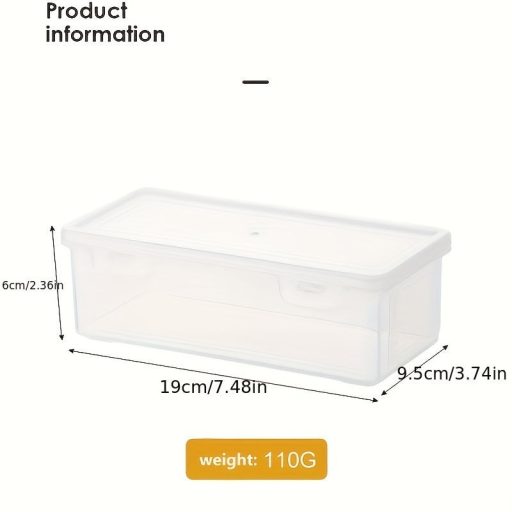 Nagy kapacitású átlátszó műanyag asztali tárolódoboz