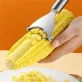   Rozsdamentes acélból készült kukoricagyaluló, kukoricahámozó, kukoricacsutka eltávolító eszköz ergonomikus fogantyúval