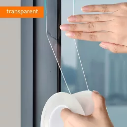   10méter hosszú, többszínű, magas viszkozitású, szél- és vízálló ablaktömítő szalag