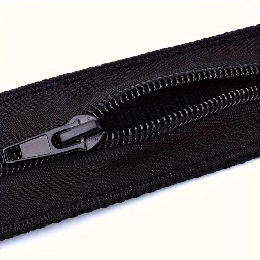 Ultra-Hosszú 119.38cm Titkos Rejtett Öv Cipzárral