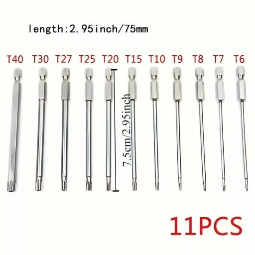 11db precíziós Star Torx bitkészlet