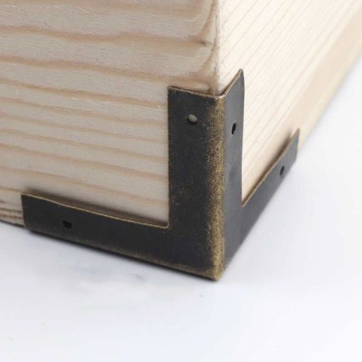 8 db Antik bronz fém sarokvédő