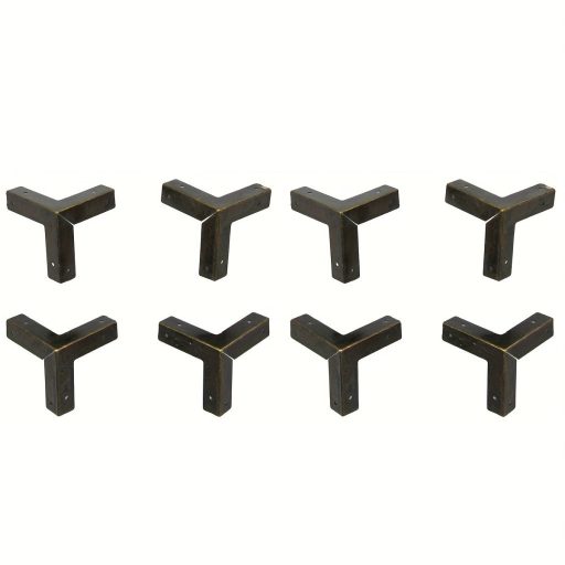 8 db Antik bronz fém sarokvédő
