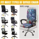 Elasztikus Nyomtatott mintás Irodai Székhuzat