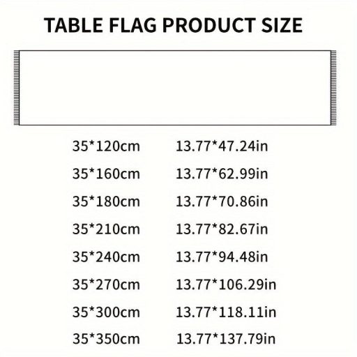 Csíkos Szőtt Poliészter Asztali Futó, Fodrokkal