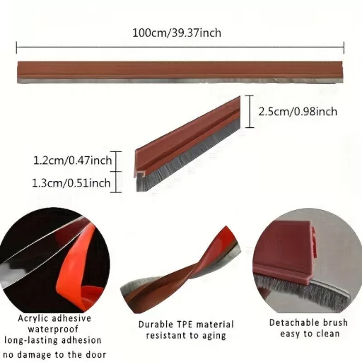 100 cm-es ajtó alatti huzatgátló