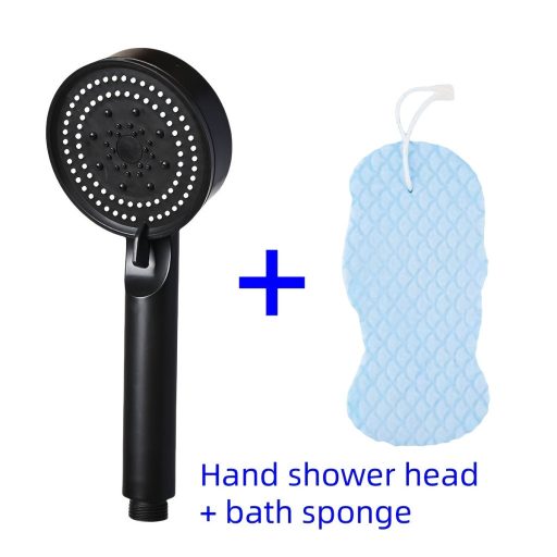 1db 5-funkciós multifunkcionális nagynyomású zuhanyfej