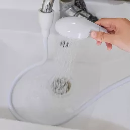   Csaptelepre szerelhető hajzuhany, kisállat, macska, kutya fürdető, zuhanyfej