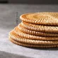   Természetes rattan placemat szett, kézzel szőtt, csúszásmentes, hőálló, étkezéshez és teaceremóniához