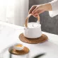   Természetes rattan placemat szett, kézzel szőtt, csúszásmentes, hőálló, étkezéshez és teaceremóniához