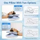   Ergonomikus memóriahabos nyakpárna hűsítő párnahuzattal