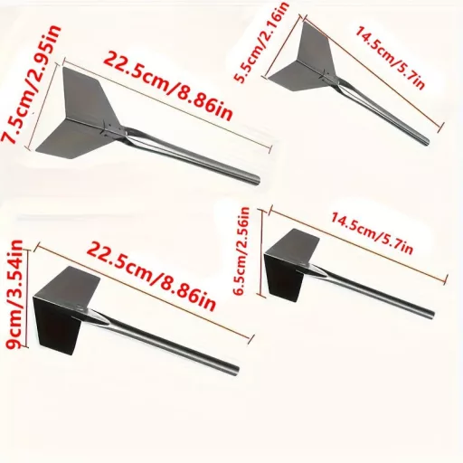 4 darabos ProCraft fém sarokspatula készlet
