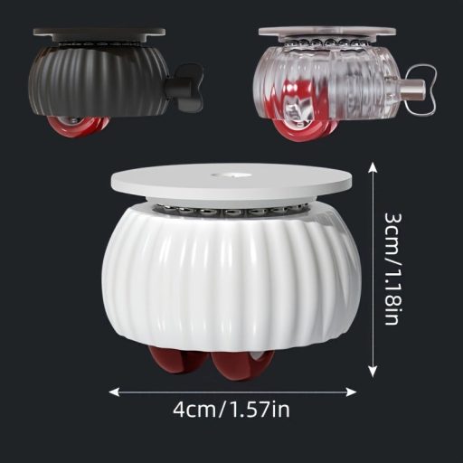 4db Polírozott Fém Forgó Görgők Zárakkal