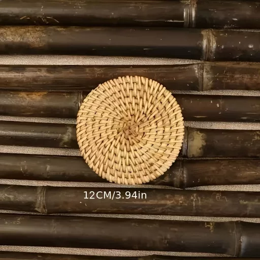 6db Kézzel Készített Rattan Poháralátét
