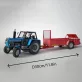 Traktor modell utánfutóval