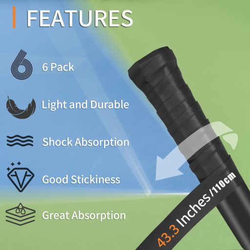 6db csúszásgátló teniszütő foggantyú szalag