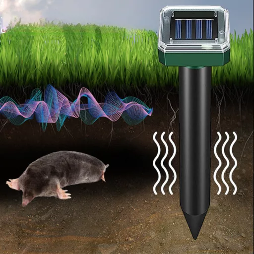 Napenergiával működő készülékek rágcsálók, kígyók, madarak, rovarok és macskák távoltartására kertekben és farmokon.