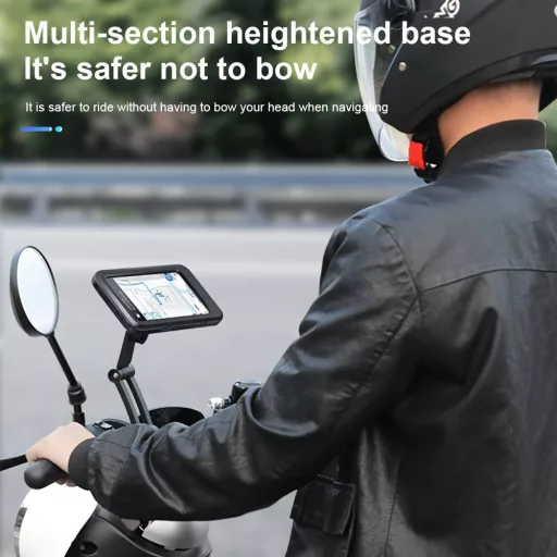 1 darab vízálló motoros telefon tartó – 360°-ban forgatható