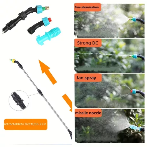 5L USB újratölthető elektromos permetező állítható fúvókával