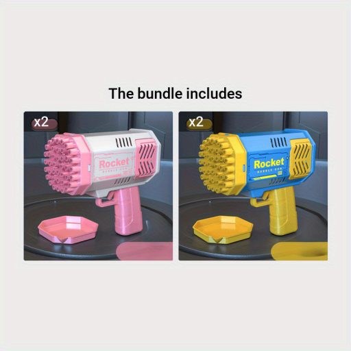 40-lyukú Gyermek Buborékfújó Gép LED Világítással