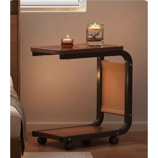 Stílusos és elegáns oldaltábla kerekekkel,