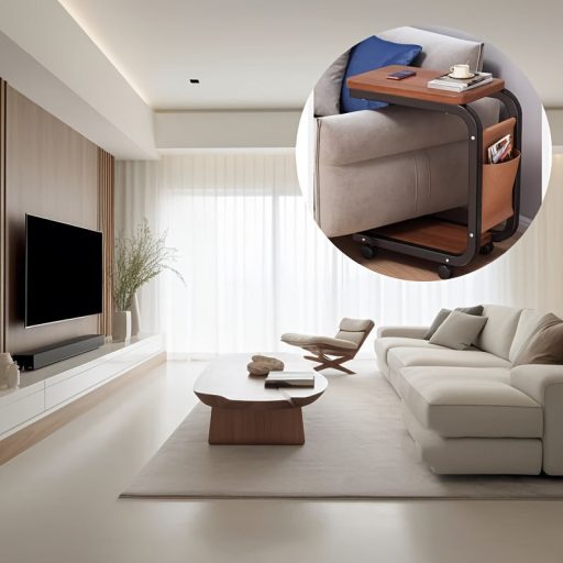 Stílusos és elegáns oldaltábla kerekekkel,