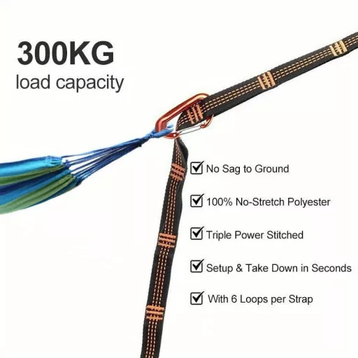 2db Erősített Nylon Függőágy Heveder