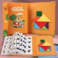 Színes Mágneses Tangram Készlet Gyerekeknek