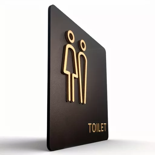 Akril Fürdőszoba Tábla