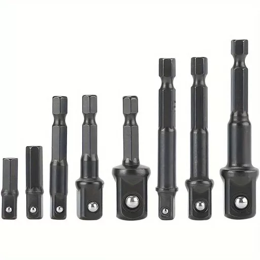 8 darabos ütésálló fúrószár adapter készlet