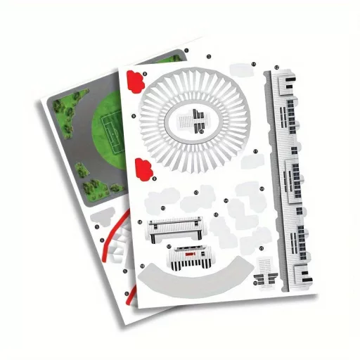 Kreatív 3D-s papírból készült stadion puzzle