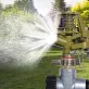   360°-ban Automatikusan Forgó Karos Vízpermetező Kerti Virágöntözéshez