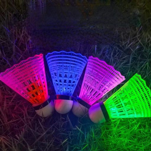 4db Sötétben világító Tollaslabda készlet