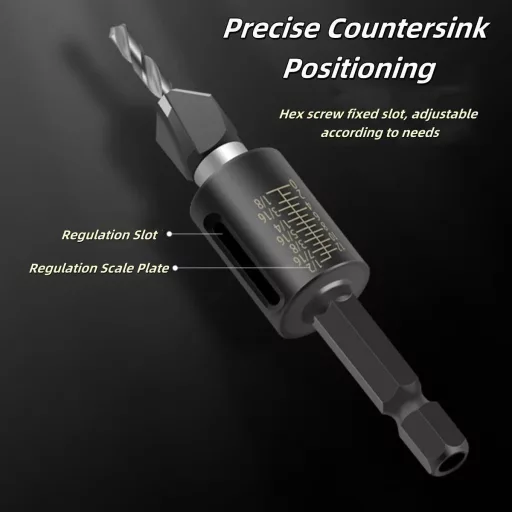 4 az 1-ben Countersink fúrókészlet