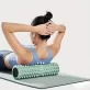   1 db EVA habos masszázs henger jógához és pilateshez, közepes keménységű, kézi működtetésű, fitnesz hátedző eszköz, mobilitásjavító, edzőtermi kiegészítő - fekete, kék, lila 30 Cm Fekete